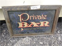 Private Bar Sign