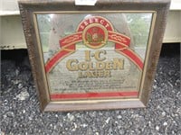 IC Golden Lager Beer Sign