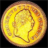1802 Great Britain Gold 1/3 Guinea ABOUT UNC