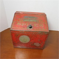 Vintage tin spice Box
