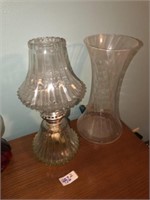 Oil Lamp & Vase
