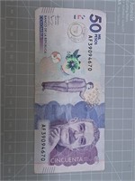 Colombian banknote