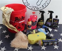 Bucket of Car / Truck Washing Supplies