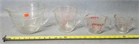 4- Glass Measure Cups