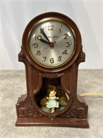 Vintage Mastercrafters clock with Girl on Swing