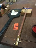 Cigar box guitar and elect guitar