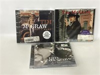 Three new sealed Tim McGraw CDs
