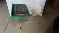 Vintage Childs Desk & Chair w/Chalkboard Desktop