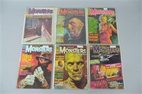 6pc Vtg Famous Monsters of Filmland Magazines