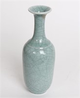 Chinese Crackle Glazed Celadon Vase