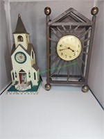 Church Clock & Clock in Frame