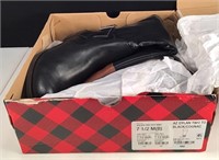 Size 7.5 M Black & Cognac Leather Women’s Boots