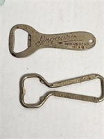 Indian Beer  and Hilton Hotels Bottle Openers