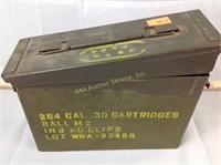 Case for 264 cal .30 cartridges ball M2 in 8