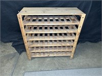 Wood wine rack