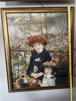 Framed Pierre-Auguste Renoir: Two Sisters