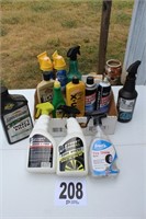 Car Care Items & Insect Killer (Mostly Full)