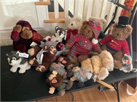 Large lot of stuffed toys