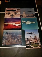 6 vintage McDonald Douglas fighter jet photos