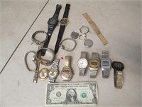 Lot of Watches & Watch Parts - Untested