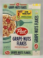 POST GRAPE NUT FLAKES CEREAL BOX - FOOTBALL PLAYER