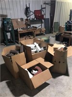 6 BOXES OF GUTTER PARTS