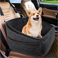 W2280  Detachable Washable Dog Car Seat, Black/Gre