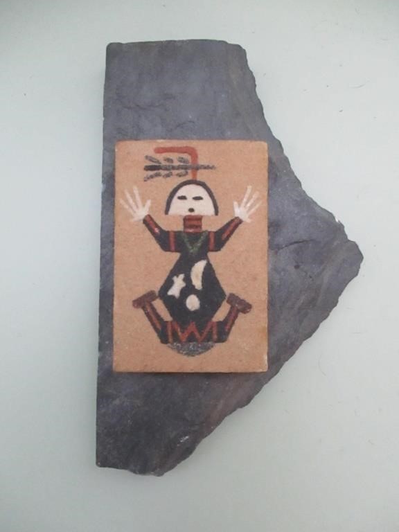 Small Sandpainting on Stone-ART