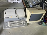 Smith corona typewriter and monitor