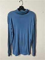 Vintage 70s KMart Blue V Neck Shirt
