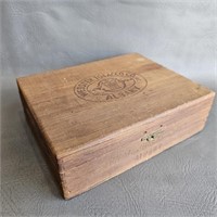Wooden Cigar Box -Vintage Tobacco
