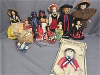 Lot #1- 14pcs. Souvenir Dolls from Around the
