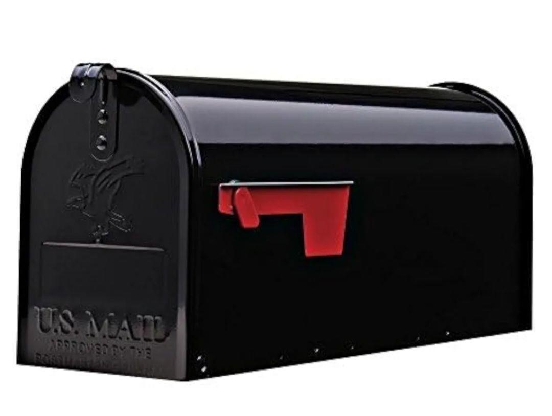 Architectural Mailbox Elite black galvanized steel