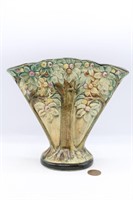 Vtg. Weller Apple Tree Fan Vase
