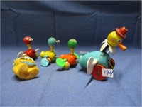 vintage wooden toys .