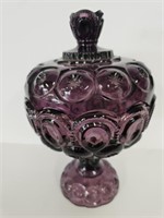 Amethyst Moon and Stars Covered Candy Dish