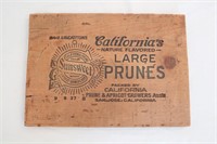 Sunsweet Calif Prune Wood Advert Sign