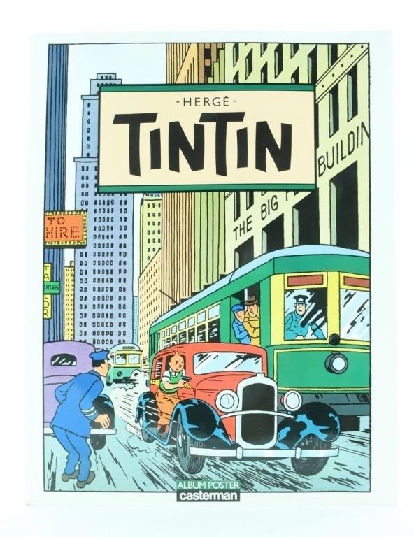 Album poster Tintin (Eo 1989)