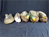 5 Vintage Duck Decoys