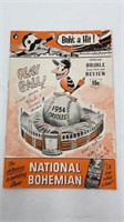 Vintage 1954 Baltimore Orioles program/score card
