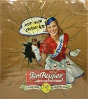 Vintage Dr. Pepper Window Decal