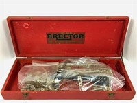 Vintage Erector Set in Wooden Box