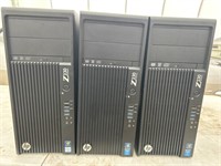 Lot of 3 Hp Z230 computer towers
