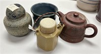 Group of Vintage Pottery Jars and Pitcher
