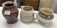 Blue Label Pitcher, Stoneware Vases