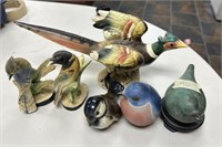 Collection of Vintage Porcelain and Pottery Bird S