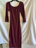 ($49) Women Dress Rib Knit Long dress,Size:XXL