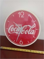 COCA COLA WALL CLOCK TESTED AND WORKING