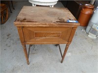 Old Kenmore sewing machine - cabinet shows wear