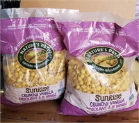 2 bags Organic Cereal, Sunrise Crunchy Vanilla